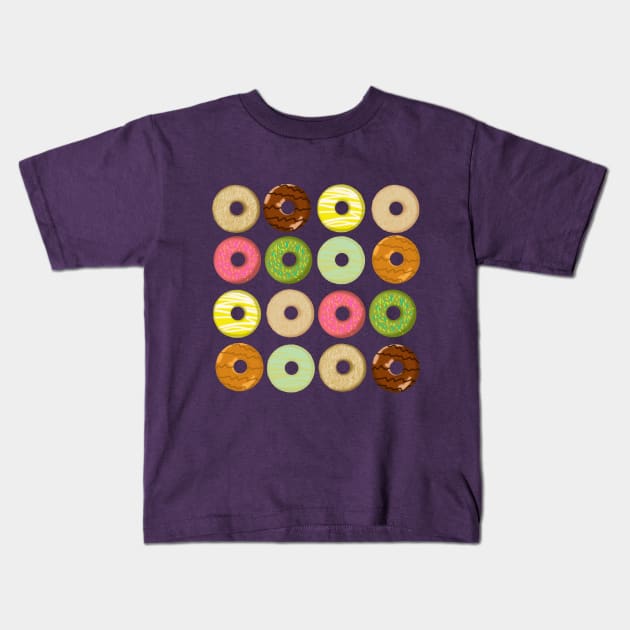 Danny loves Donuts Kids T-Shirt by Fun Funky Designs